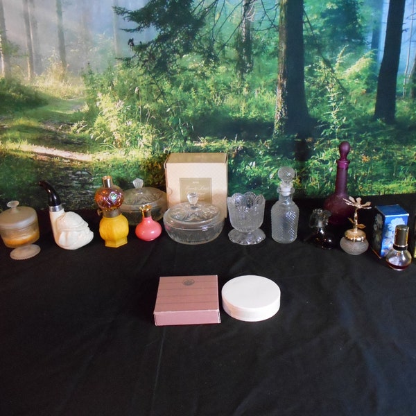 Vintage Avon Cologne-Perfume-Aftershave  Bottles-Decanters-Dishes- Many Full with Scent-Oland-Moonwind-Imperial Garden-Sweet Honesty-Powder-