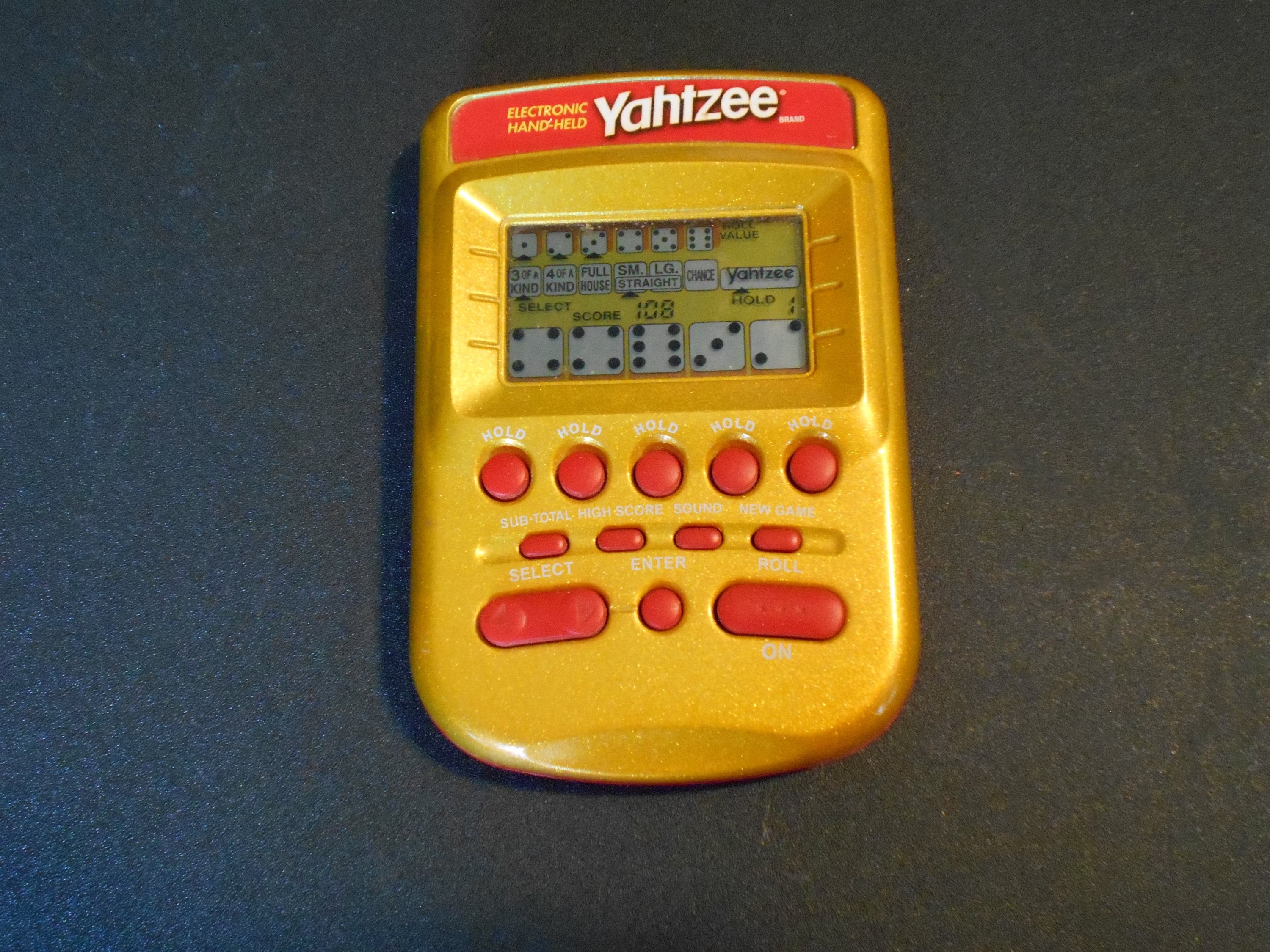 Vintage Yahtzee Electronic Hand-held Video Game-battery - Etsy