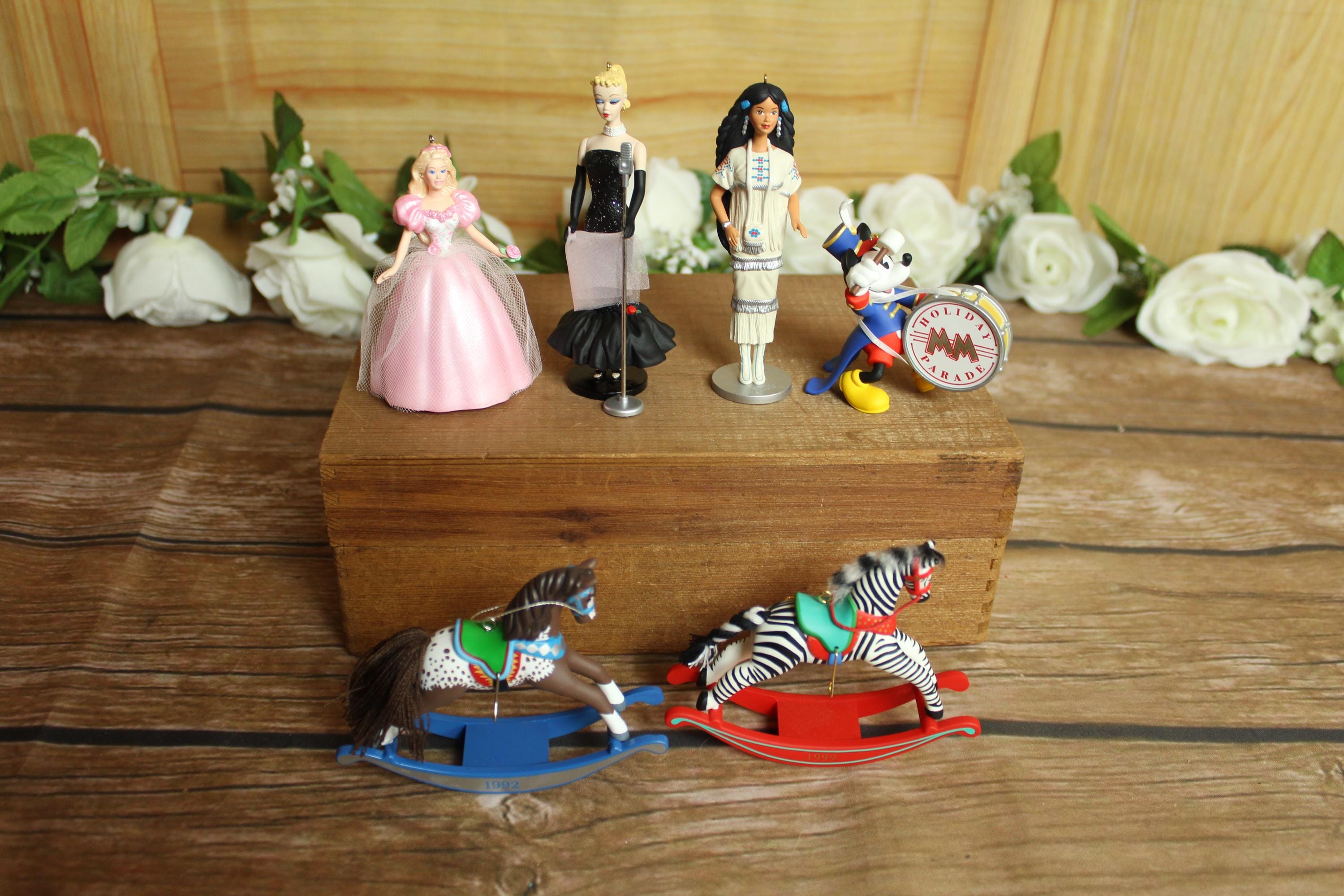 Vintage Barbie- Mickey Mouse-rocking Horse-zebra -howdy Doody