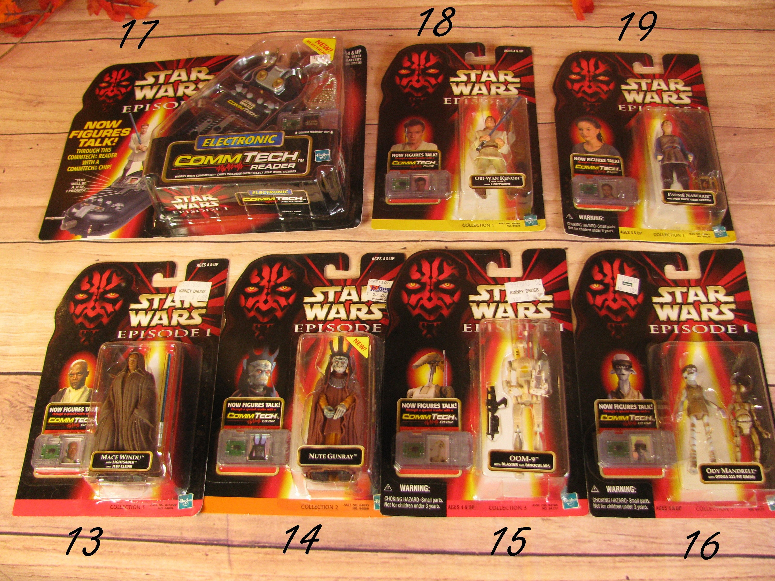Vintage 1998 Star Wars Episode 1 Action Figures NEW in Package-r2d2