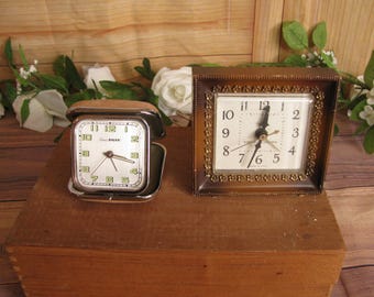 Vintage Godinger Barcelona Quartz Movement Mantle Clock or 1940s GE #7285 Clock -Working