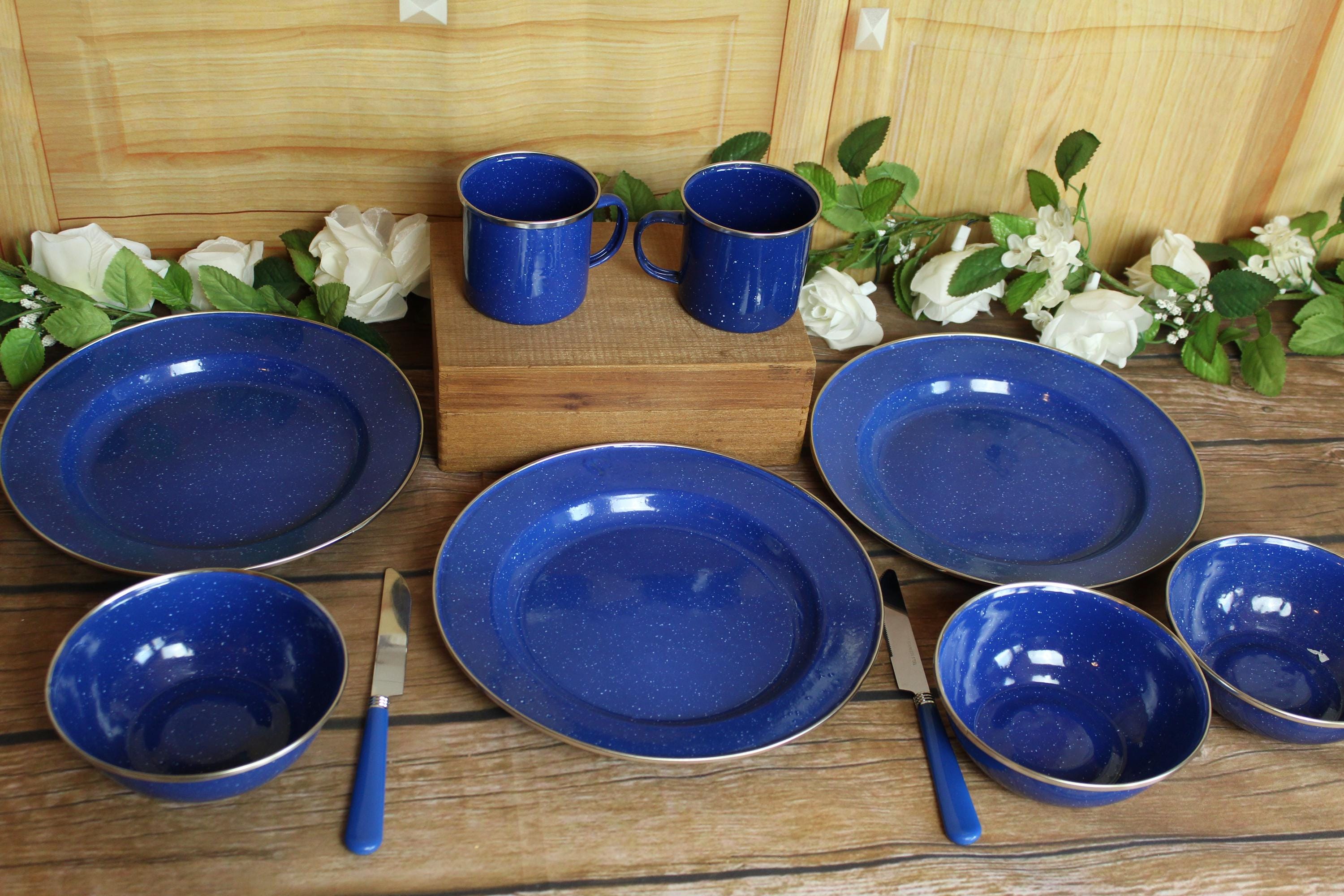 Vintage American Camper Four/person Cook Set-15 Piece Aluminum