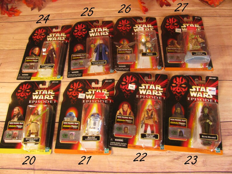 Vintage 1998 Star Wars Episode 1 Action Figures NEW in Package-r2d2