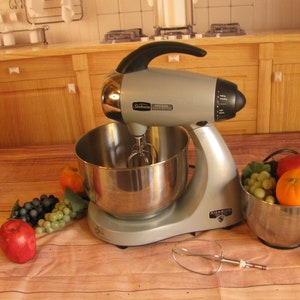 Vintage 12 Speed Harvest Gold Sunbeam Mixmaster W/ Small Glass Bowls //mid  Century Kitchen // Works Perfectly -  Israel