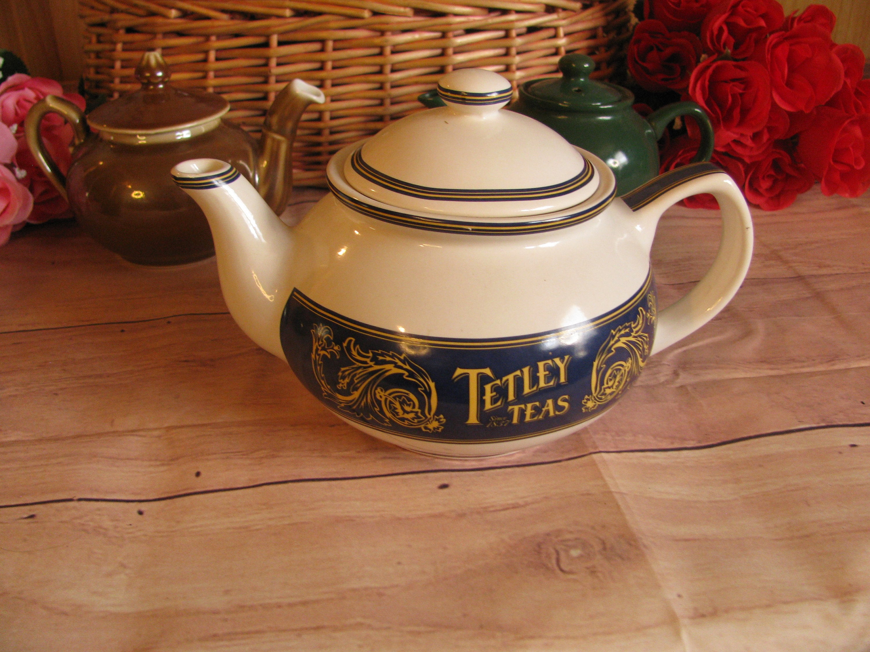 Tetley Tea Pot - Etsy
