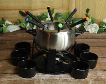 Vintage Coleman Peak 1 Camp Cook Set: 8-piece Stainless Steel Pots