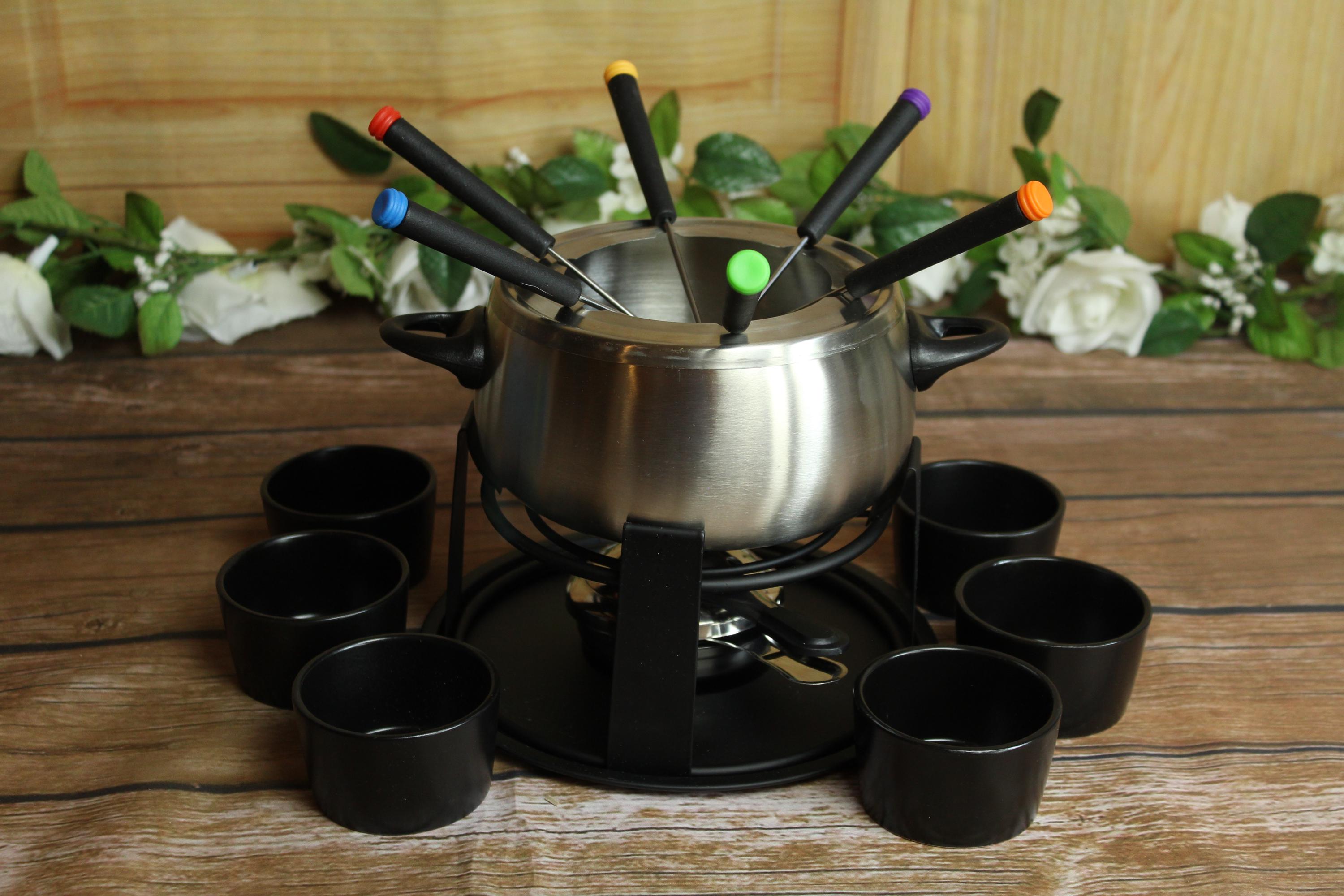 U*様 テラスタルSR ほぼコンプセット Vintage 2003 Trudeau Stainless Steel 17 Piece Fondue Pot Set With