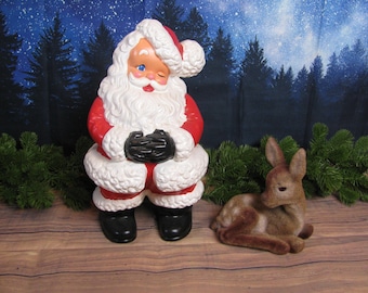 Vintage Style Winking Christmas Santa HOHOHO North Pole Hand