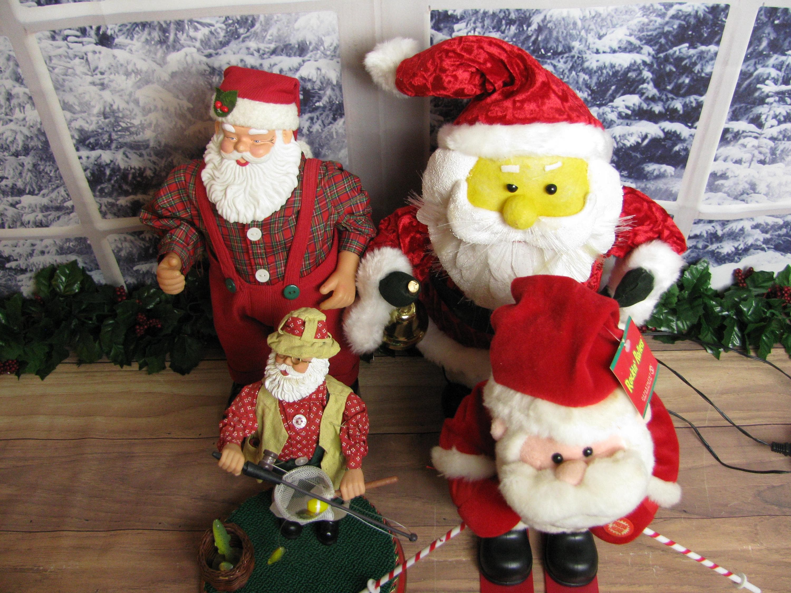Vintage Department 56/gemmy Animated Christmas Figures- Rockin