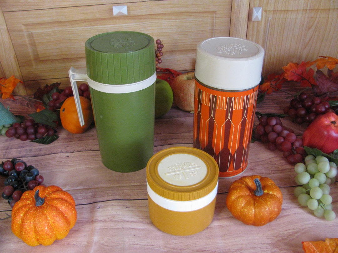 Vintage Thermos Brand Vacuum Jar/hot Beverage Holder 1 Pint Glass Liner