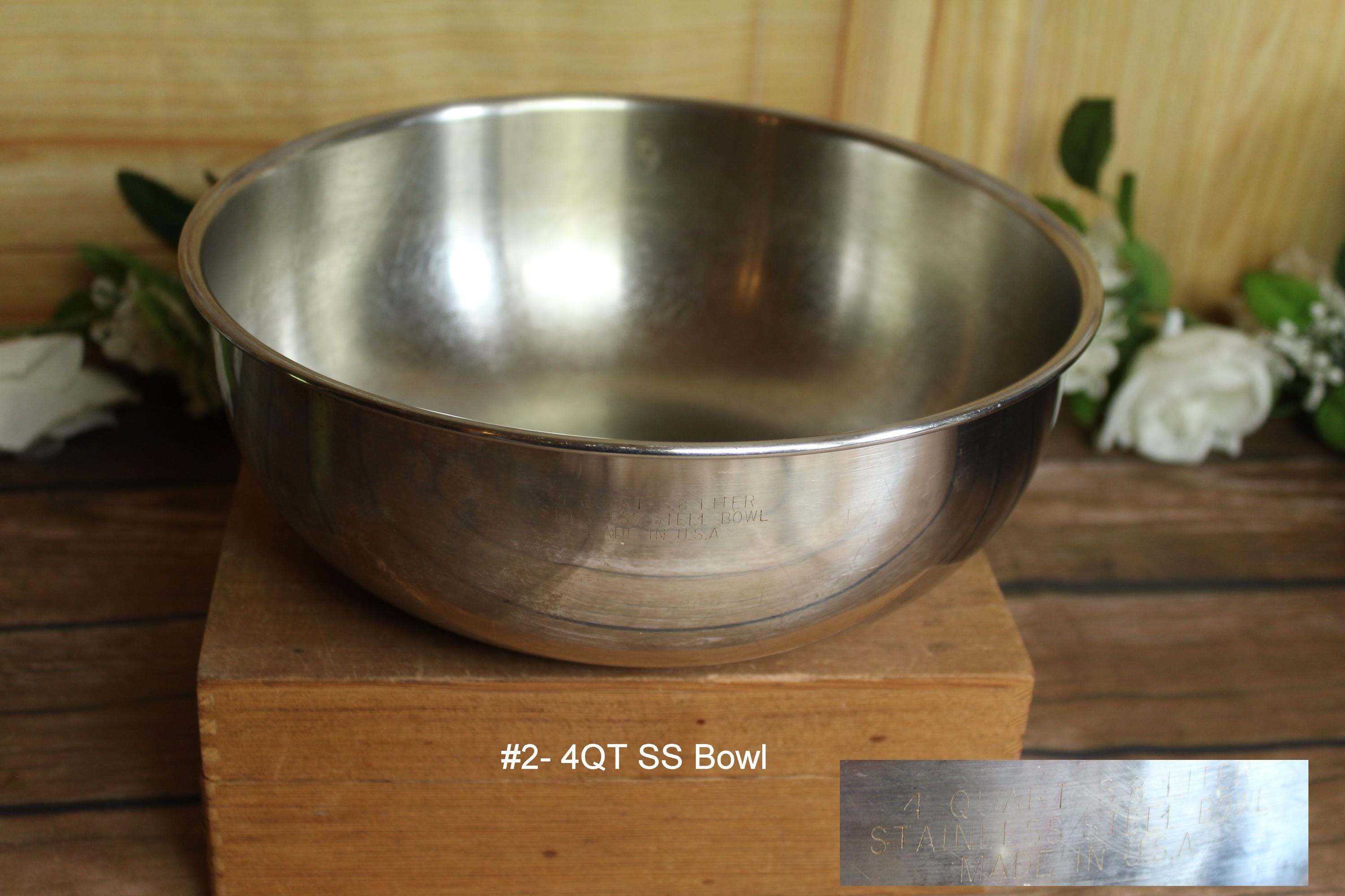 Vintage Stainless Steel Mixing Bowls-tramontina-tusa Made in the