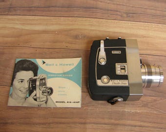 Vintage Bell & Howell Model 414 Director Series Zoomatic 8mm Movie