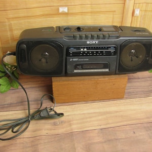 Vintage Sony CFS-200 Stereo Radio Cassette Recorder- Boom Box-Ghetto Blaster-Working-Needs Restoration-Cassette Tape-Retro Music-Old School