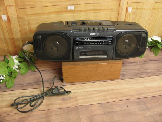 Vintage Sony CFS-200 Stereo Radio Cassette Recorder- Boom Box