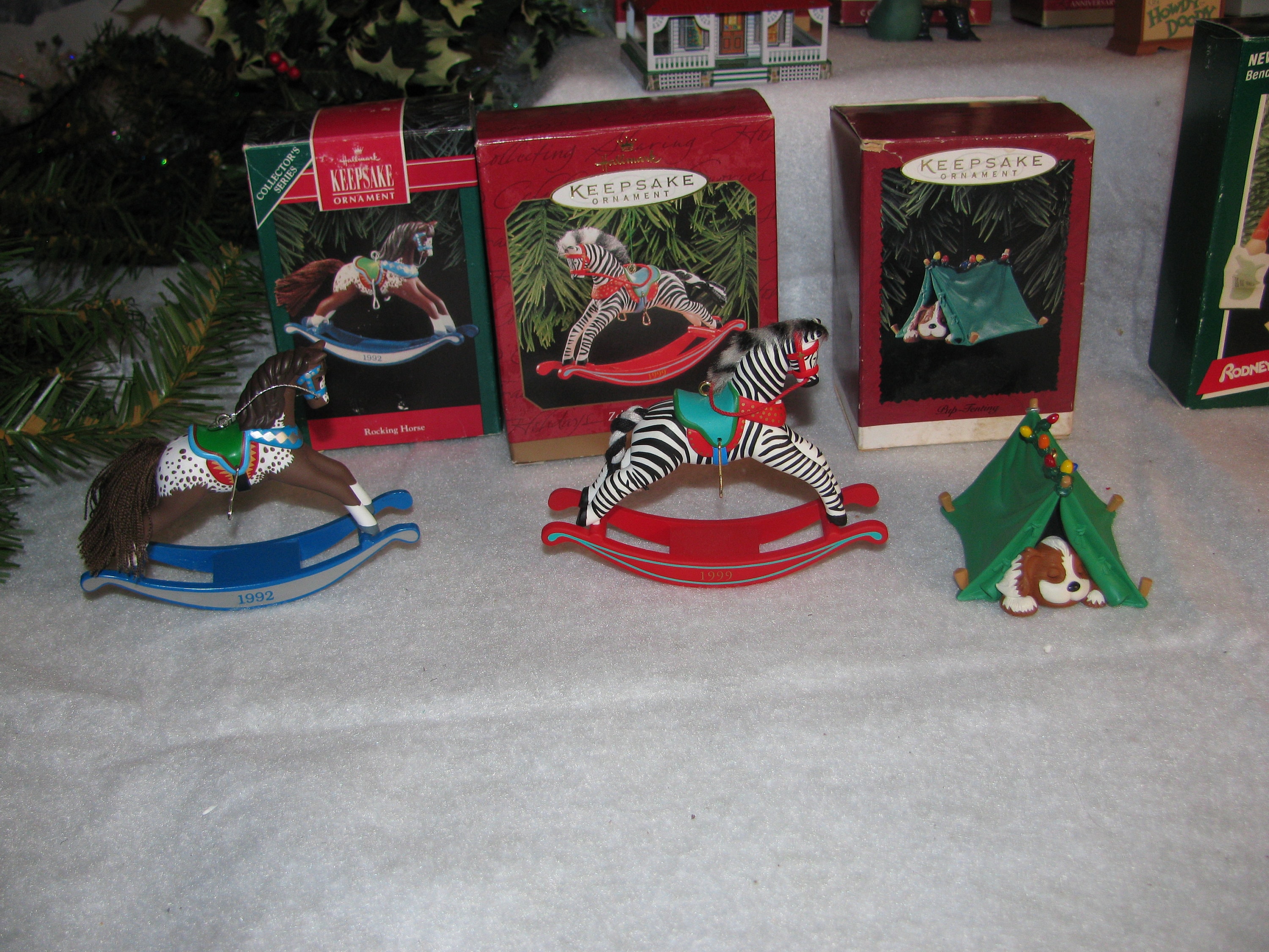 Various Vintage Hallmark Keepsake Ornaments- 92 Rocking Horse-99
