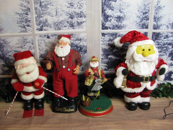 Vintage Department 56/gemmy Animated Christmas Figures- Rockin