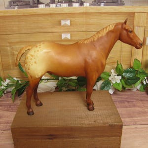 Vintage 1980 Breyer Light Sorrel Blanket Appaloosa- #3095-Originally part of the Brenda Breyer Gift Set-Traditional Size-Mold Irregularity