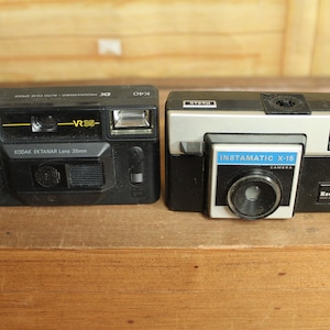 Vintage Kodak VR35 K40 35mm or Instamatic X-15 125mm Film Camera-Eastman-Point and Shoot
