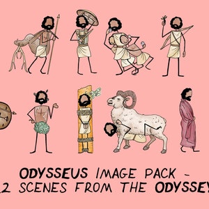 Paquete de imágenes en color ODYSSEUS - 12 .png archivos para uso personal!