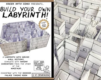 The Labyrinth Playset  - Download, Colour, Print and Build!