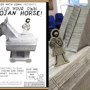 Das trojanische Pferd Spielset - Herunterladen, Drucken und Bauen!