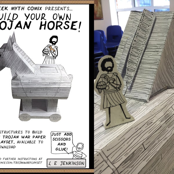 The Trojan Horse Playset kit  - Download, Print and Build!