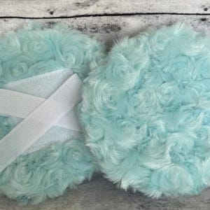 Helmet ear warmers- light blue