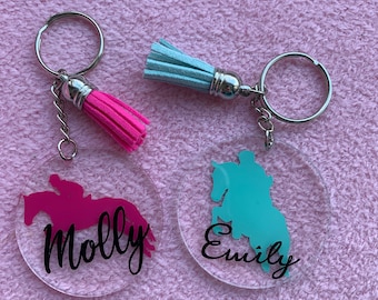 Personalized Horse Keychains