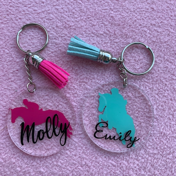 Personalized Horse Keychains