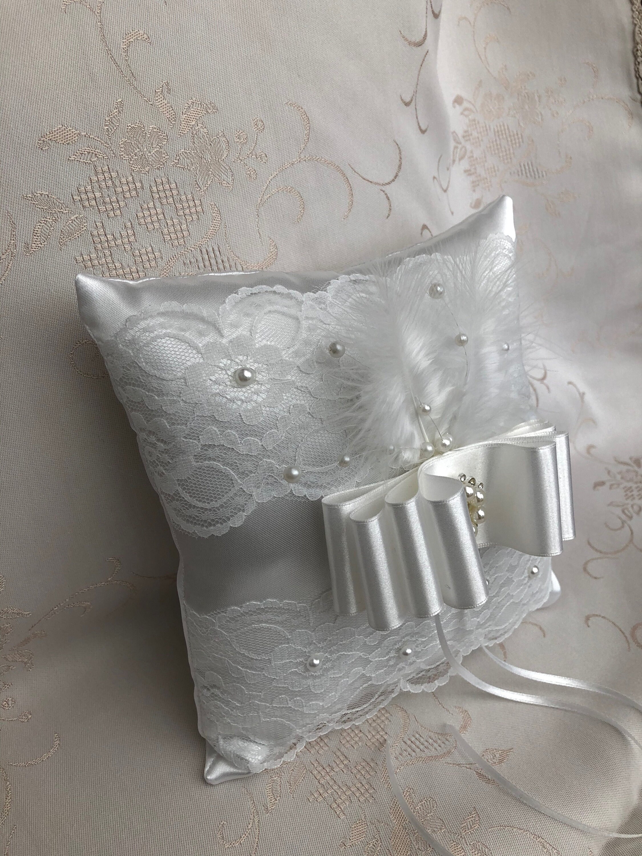 Wedding ring cushion. Beautiful handmade ring cushion. Ring Etsy