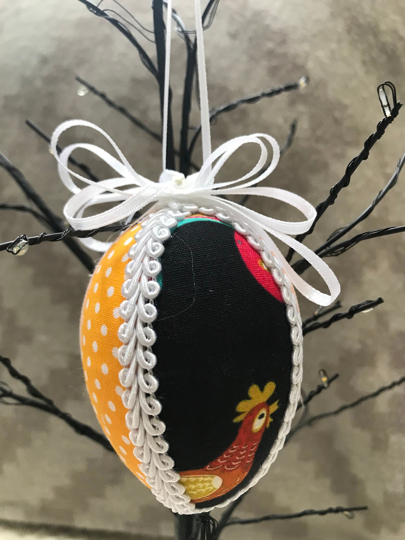 Quilted Fabric Easter Egg. Unique Egg. Etsy