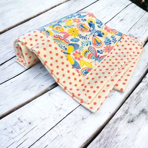 Flannel Baby Set Blanket, Bib, Burpcloth - Butterflies