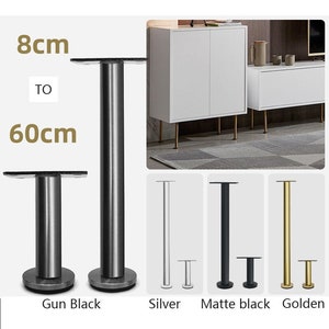 4pcs /6pcs  Metal Furniture Legs Middle Support Table Sofa Feet  Kitchen Legs Cabinet Cupboard Feet, DIY Furniture Improvement DIY