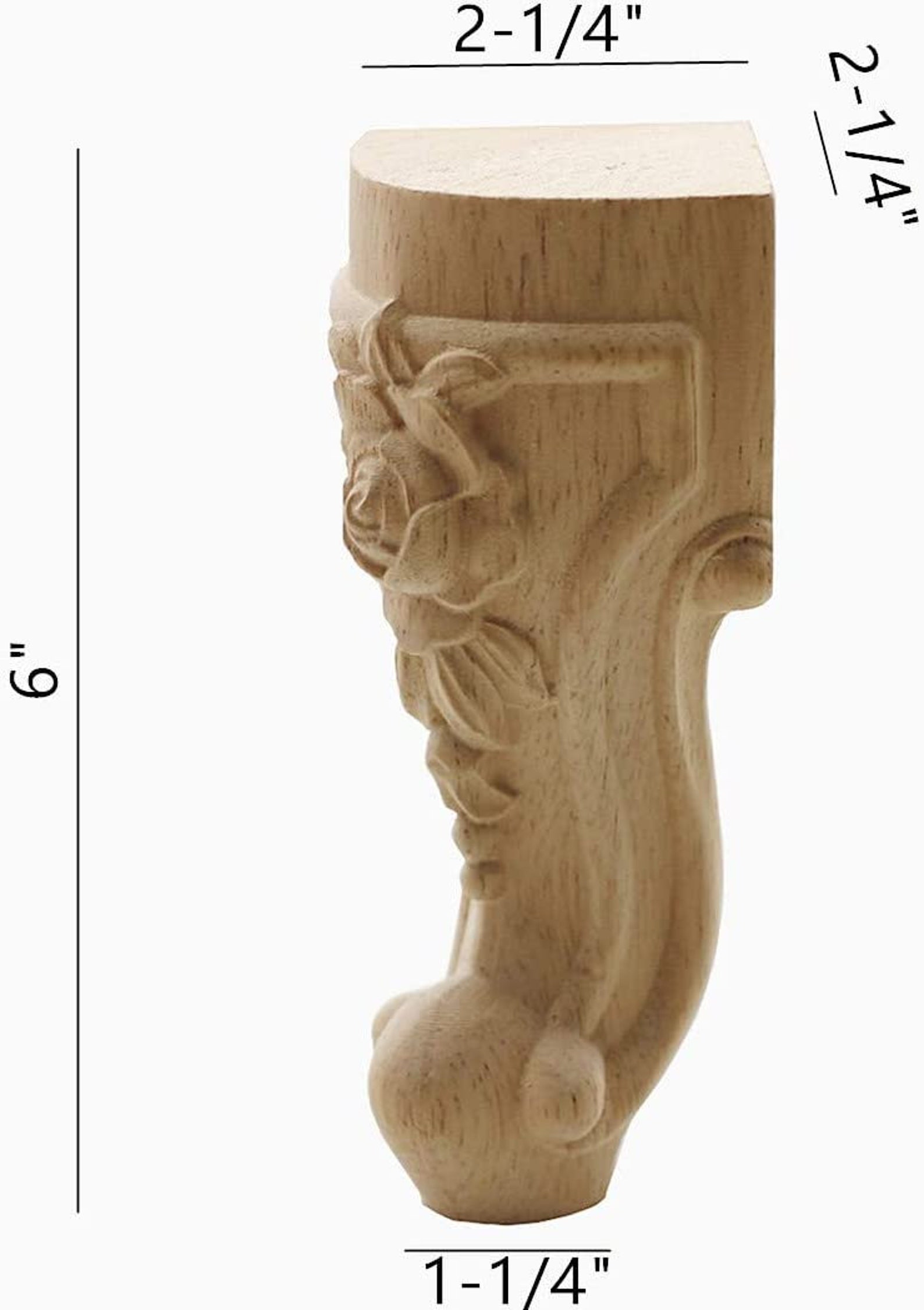 4pcs Solid Unfinished Carved Wood Furniture Legs Replacement Etsy
