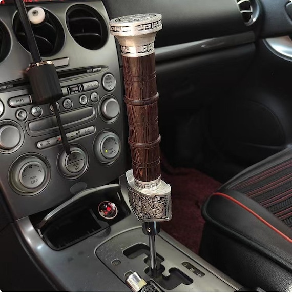 Black Car SUV Manual Auto T-Handle Gear Shift Knob Handle Lever