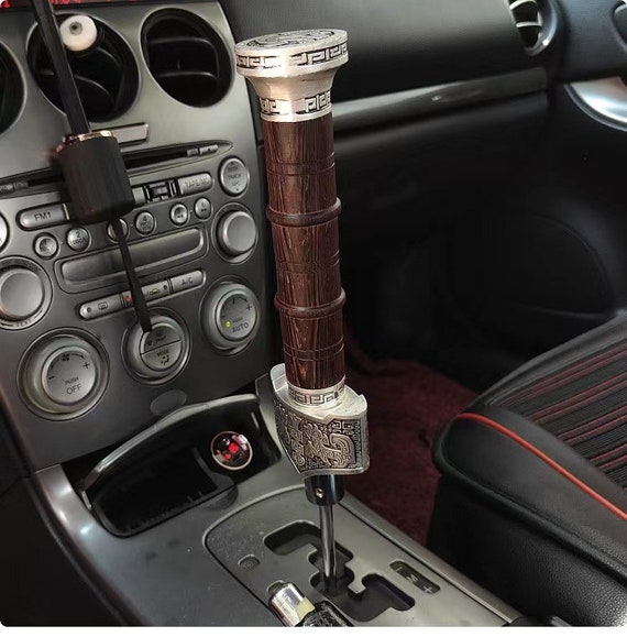 Black Car SUV Manual Auto T-Handle Gear Shift Knob Handle Lever