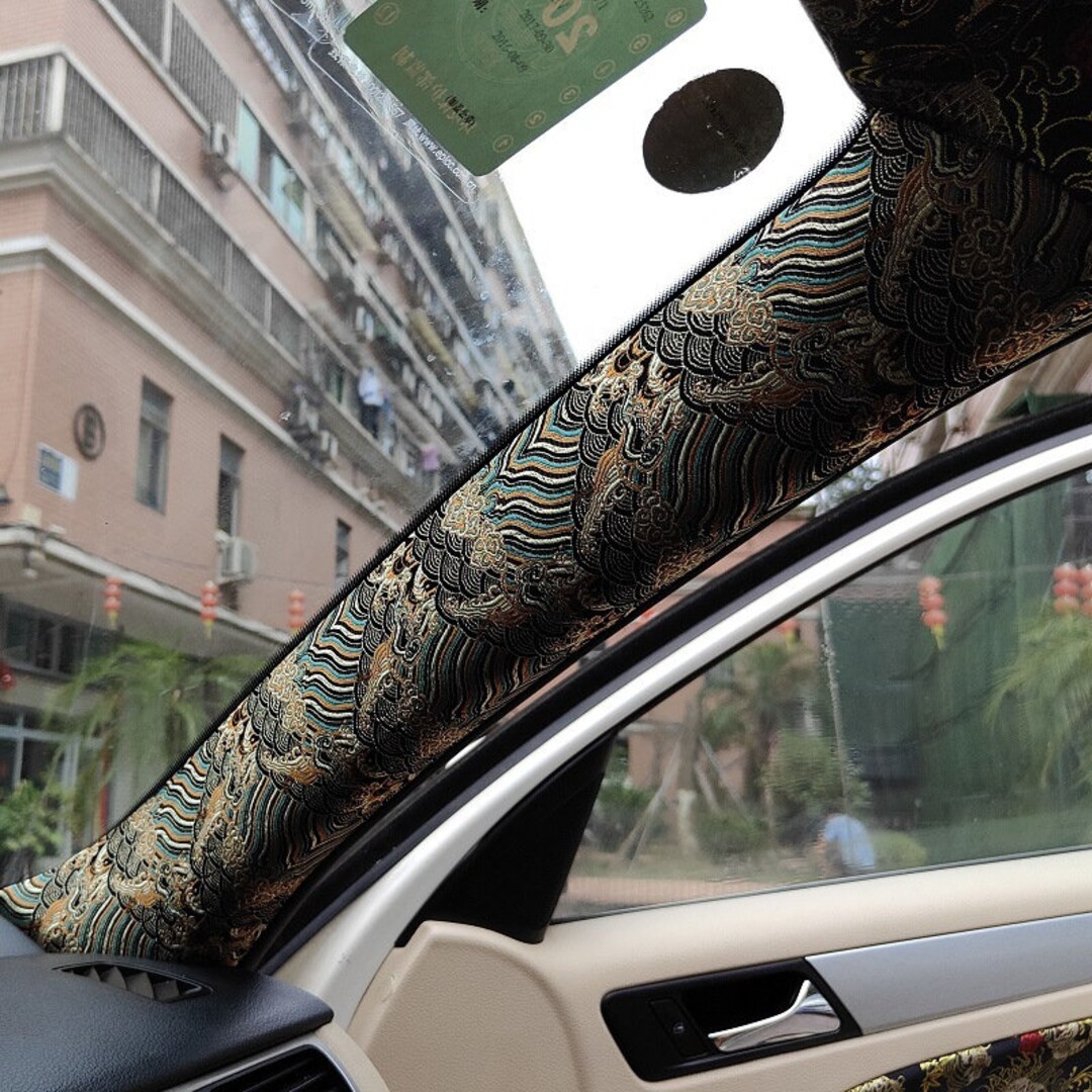 Self Adhesive Cotton Sticker Waterproof JDM Car Modification AB Pillar Ceiling Repair Decor Japanese Samurai Style Sticker DIY... 
