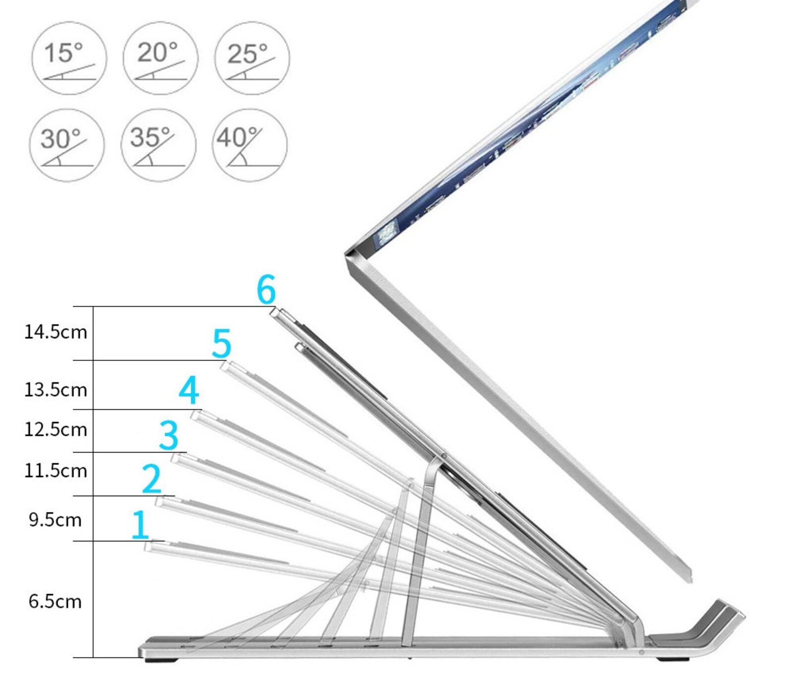 1pc Adjustable height laptop stand computer standLaptop Etsy