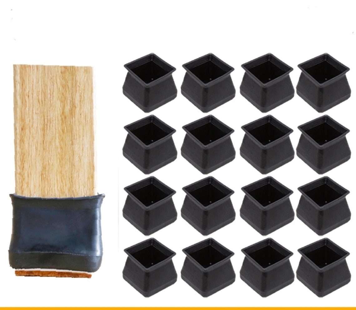 24pcs Square Chair Leg Caps Furniture Silicone Protector Etsy