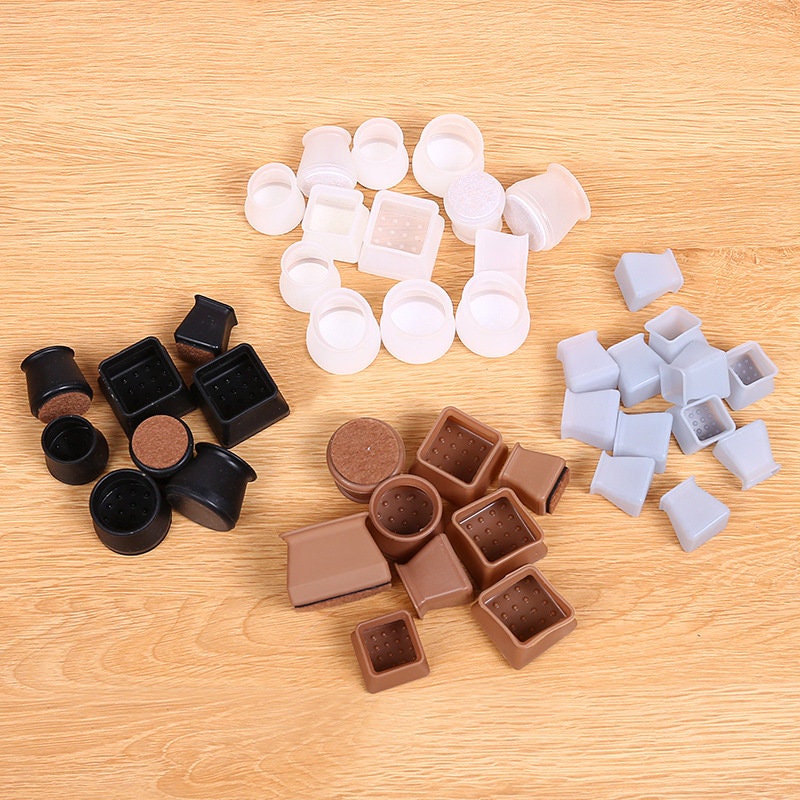 24pcs Square Chair Leg Caps Furniture Silicone Protector Etsy