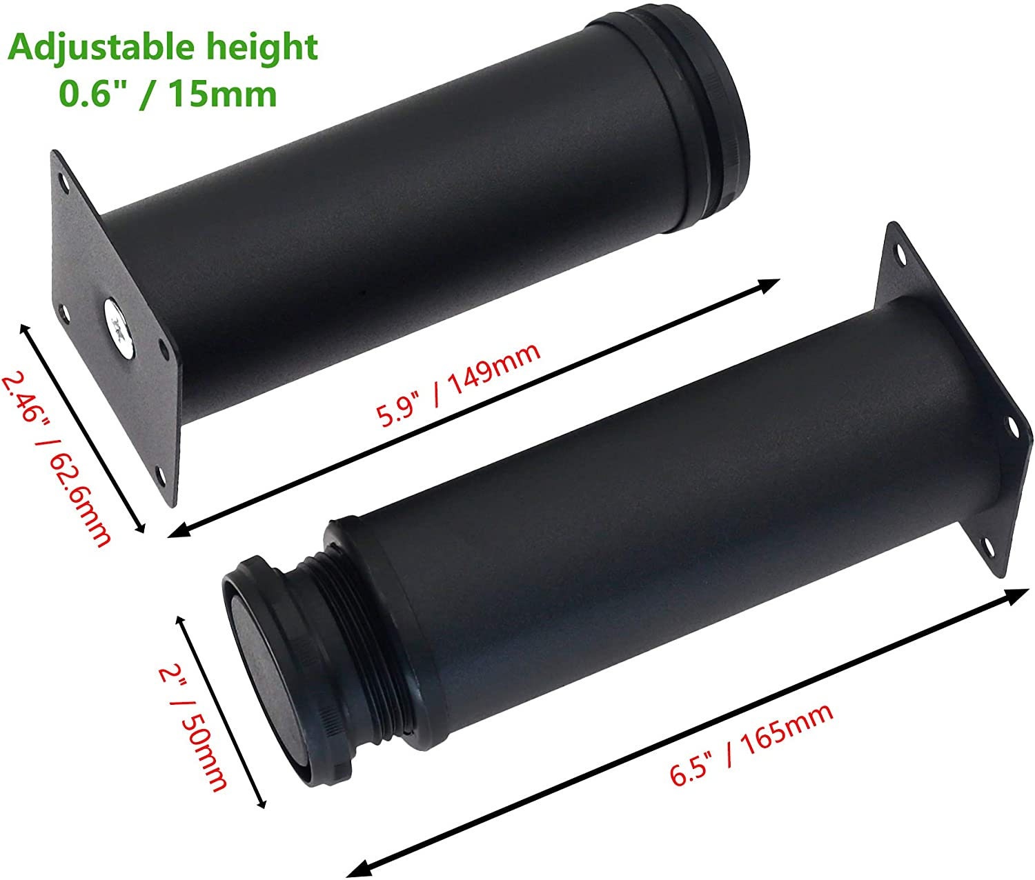 4pcs Adjustable Furniture Legs 6 '' / 15 Cm Stainless Etsy UK