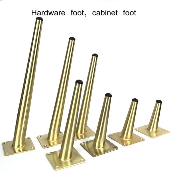 Bronze wire Cabinet Legs Metal Furniture Foot sofa table feet support  TV cabinet foot, raised foot pad Pack of 4