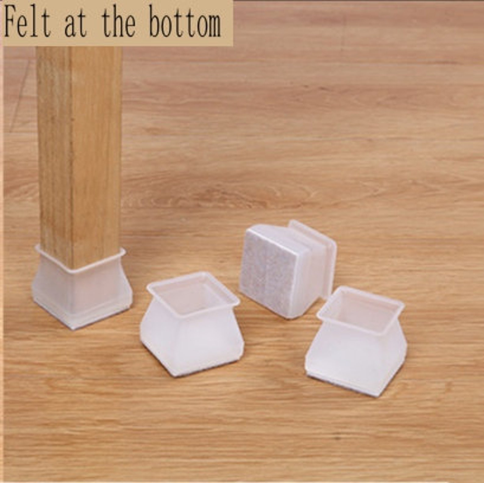 16pcs square white chair Leg Caps Furniture Silicone Etsy