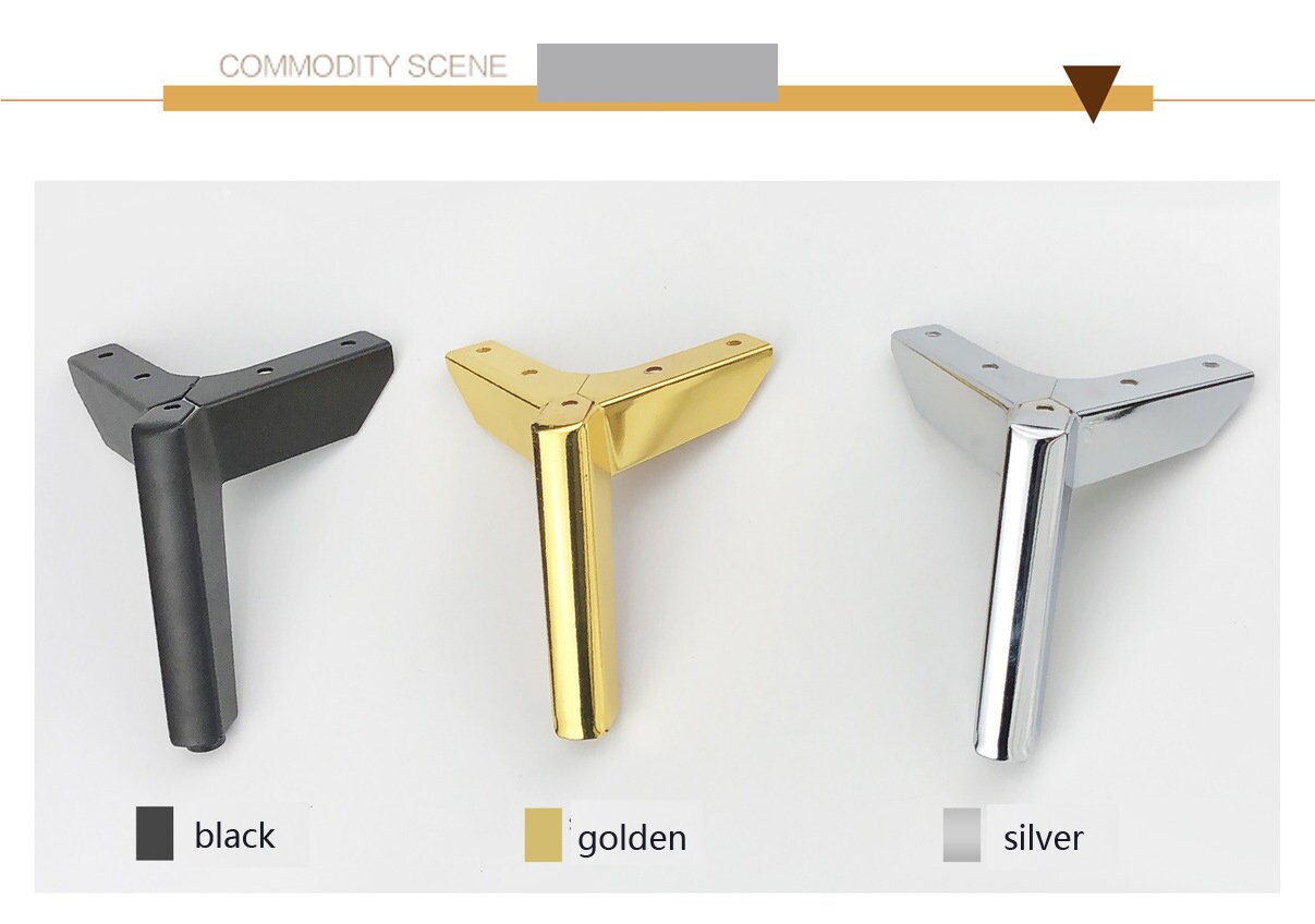 Silver Furniture Legs Metal Sofa Table Feet Bathroom Etsy