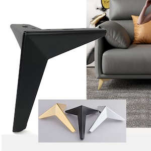 4pcs Oblique furniture legs metal sofa table feet, bathroom cabinet support foot, TV cabinet foot, raised replacement