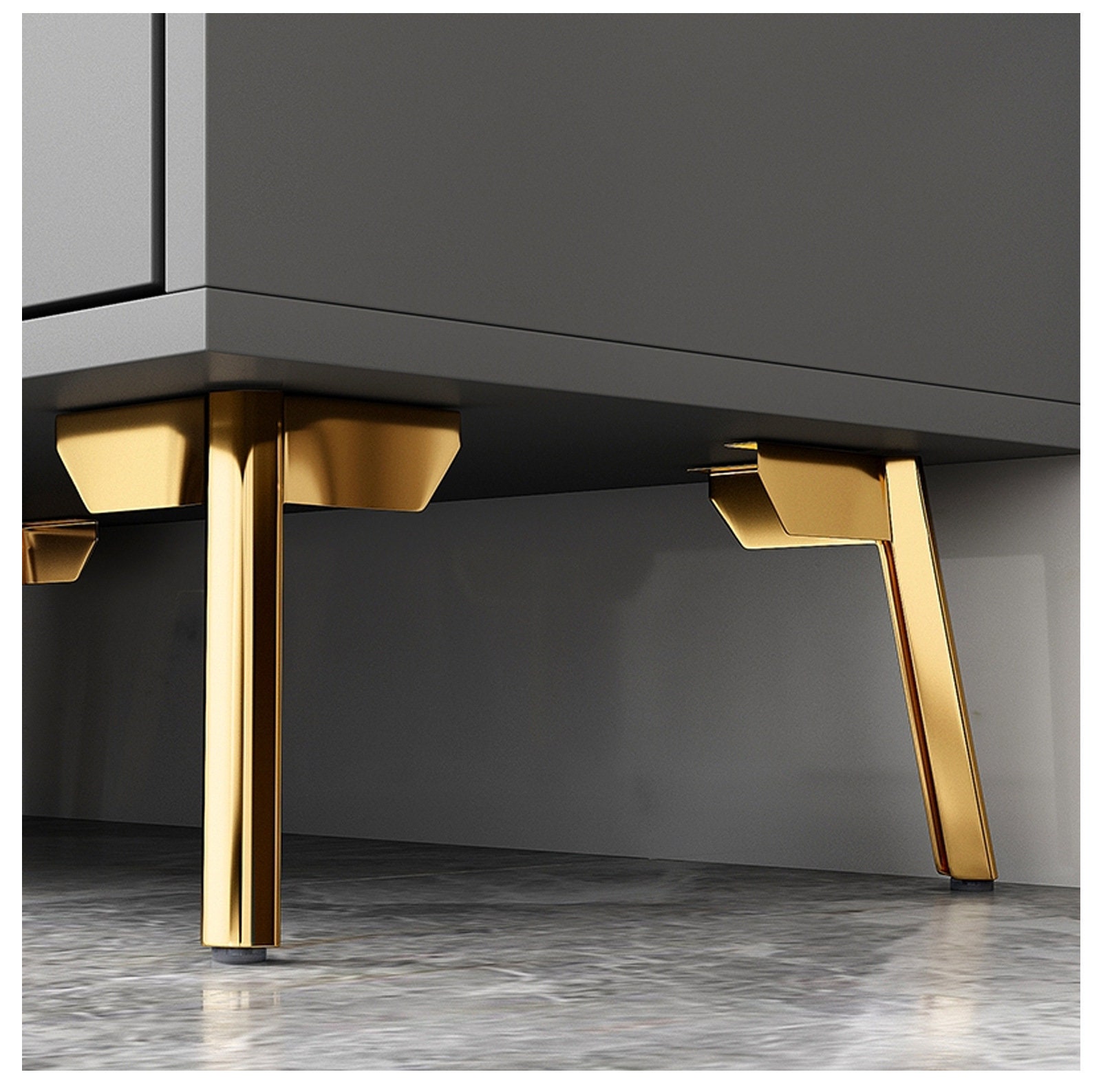 Silver Furniture Legs Metal Sofa Table Feet Bathroom Etsy