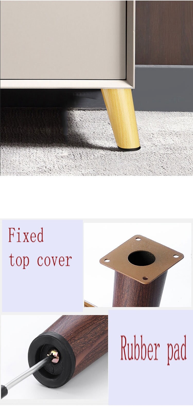 Oblique Wood Furniture Legs 5 Inch Furniture Leg Wood Sofa Etsy