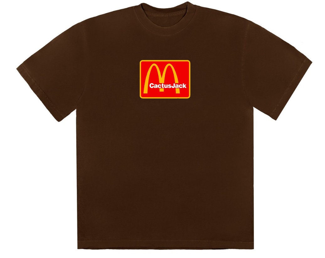 Travis Scott x McDonalds Cactus Jack Brown TShirt Gift for Etsy
