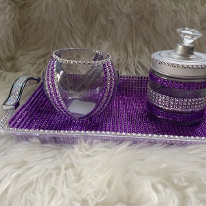 Decorative Bling Tray & Customized Glass Holders