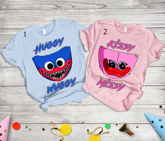 Poppy Playtime Mommy Long Legs And Huggy Wuggy Unisex T-Shirt